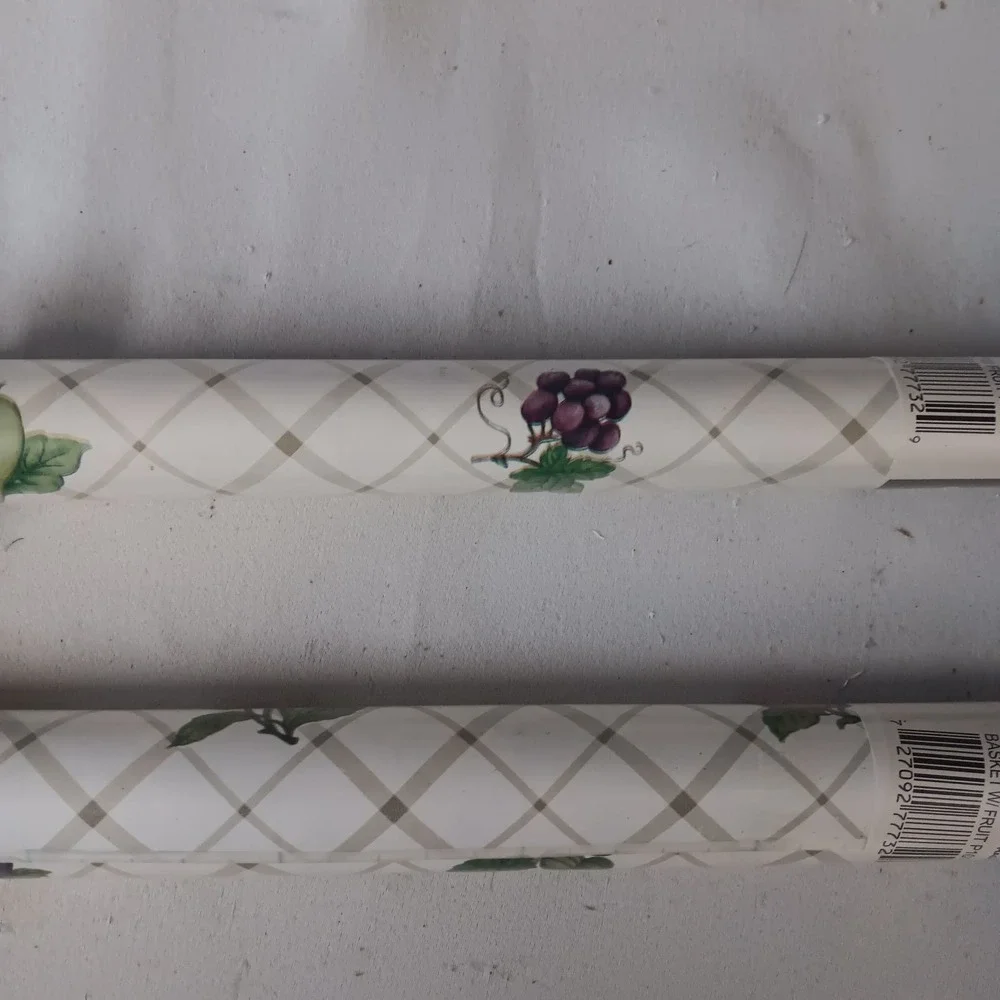 Griptex Perfect Shelf Liner Fruit‎ Veggie Cottagecore Lot 2 Rolls 18
